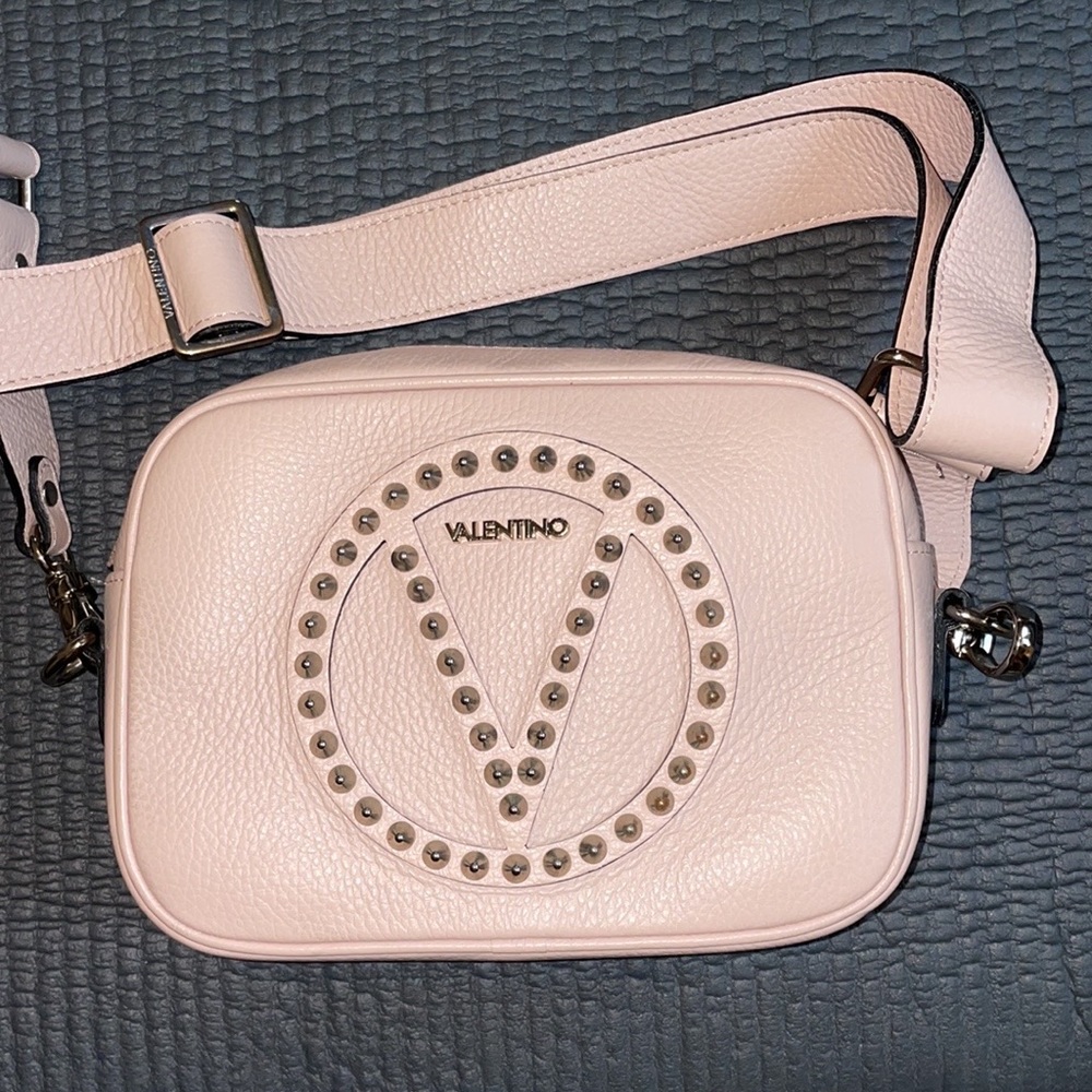 Valentino Mia Rock Studded Leather Crossbody Bag
